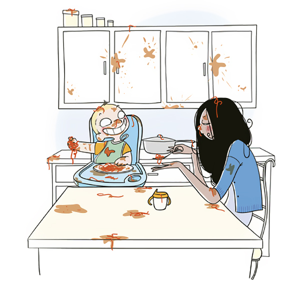 25 Honest Illustrations About Having Kids At Home