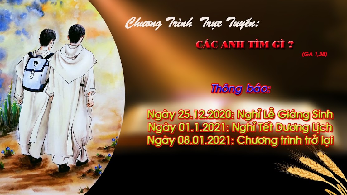 Thông báo:  Chương trình "Các anh tìm gì" nghỉ Noel & Tết Dương lịch