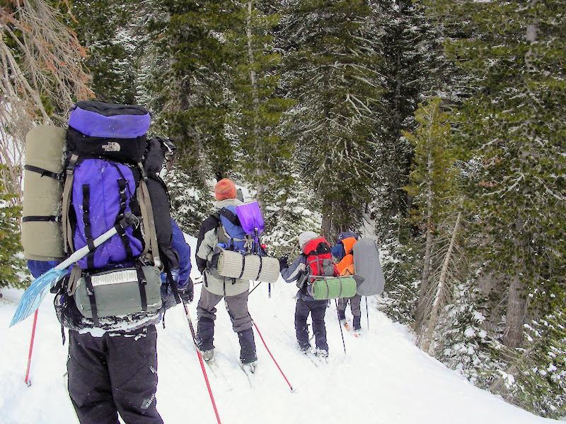 Descending from Castle Pass