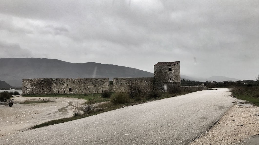 An old fortress by vivari canal butrint national park albania