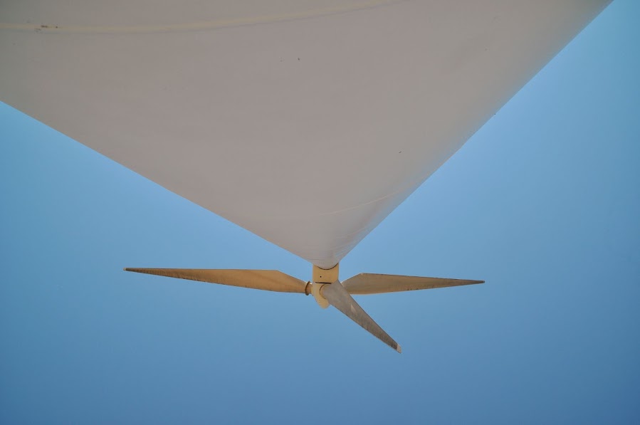 Under the wind generator photo