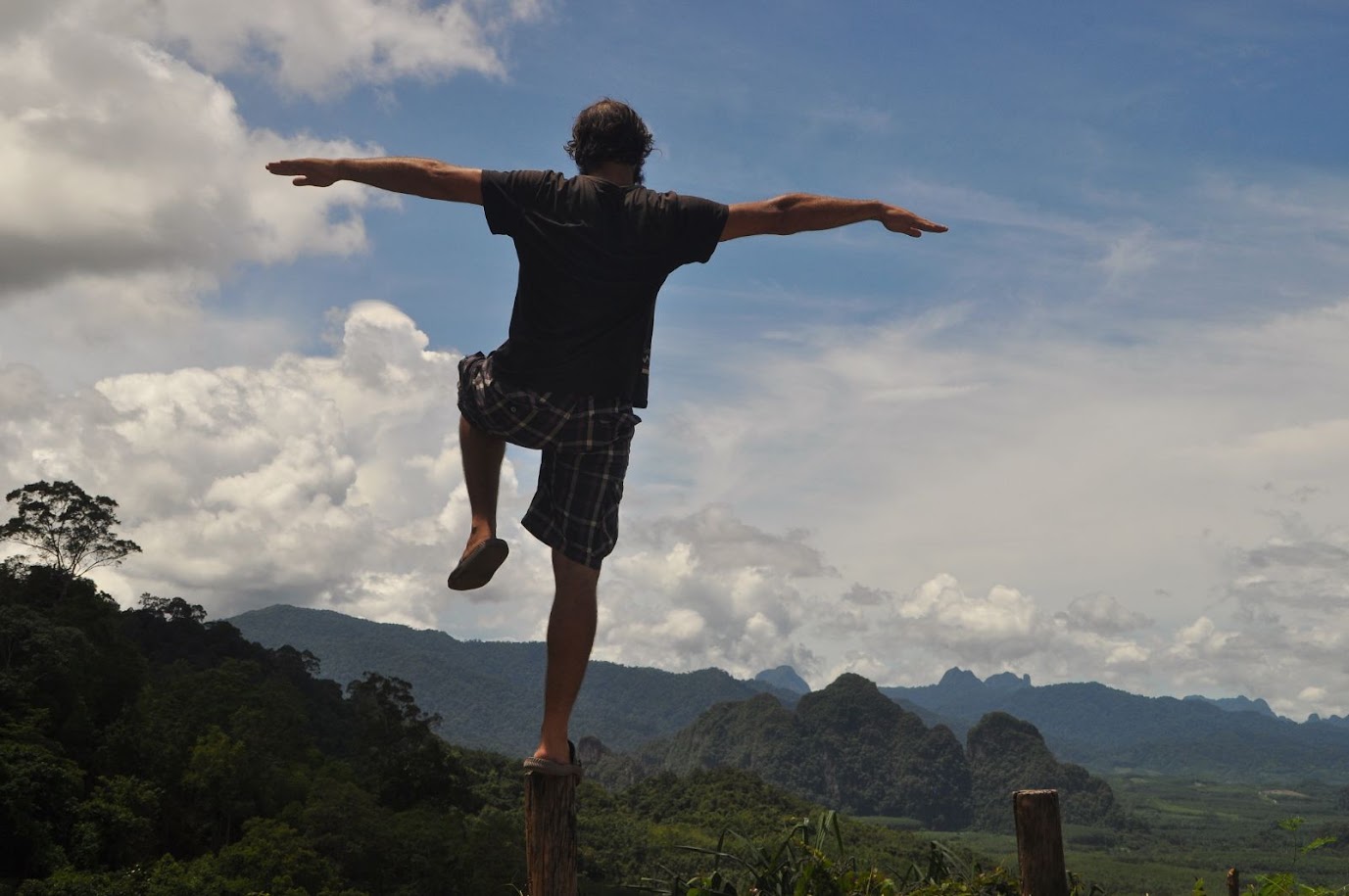 Khao Sok National Park
Thailand
Viewpoint
Boy balancing on one leg