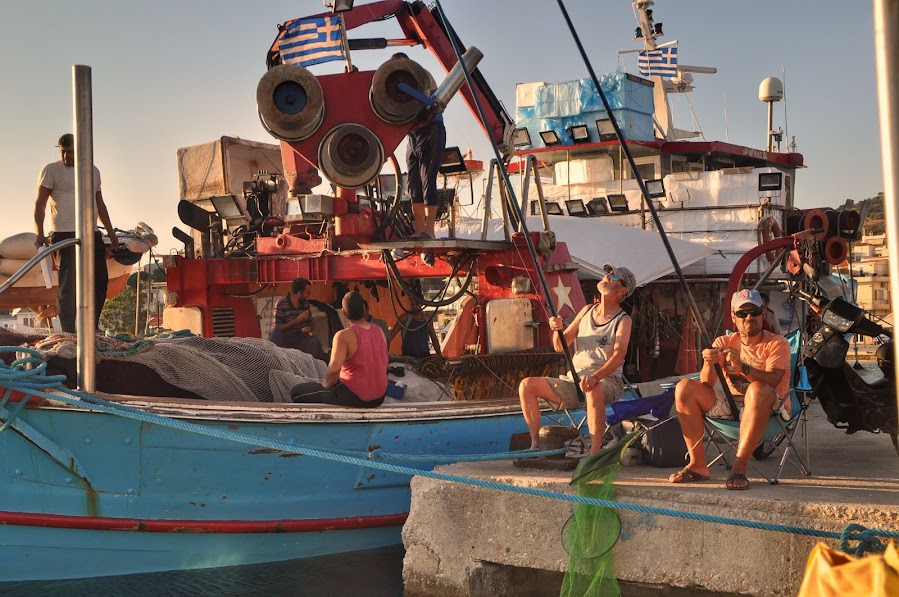 marmari evia fishing