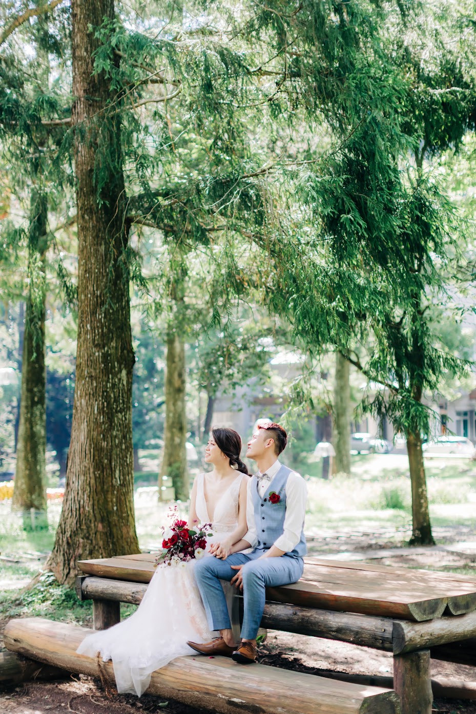 惠蓀林場婚紗 | Jeff + Emily Engagement | 森林系的美式逐光婚紗