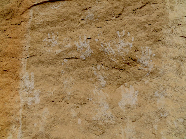 Handprint pictographs