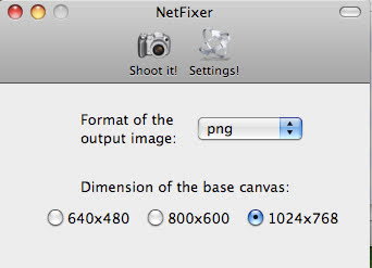 맥용 무료 웹 페이지 화면 캡처 프로그램, NetFixer