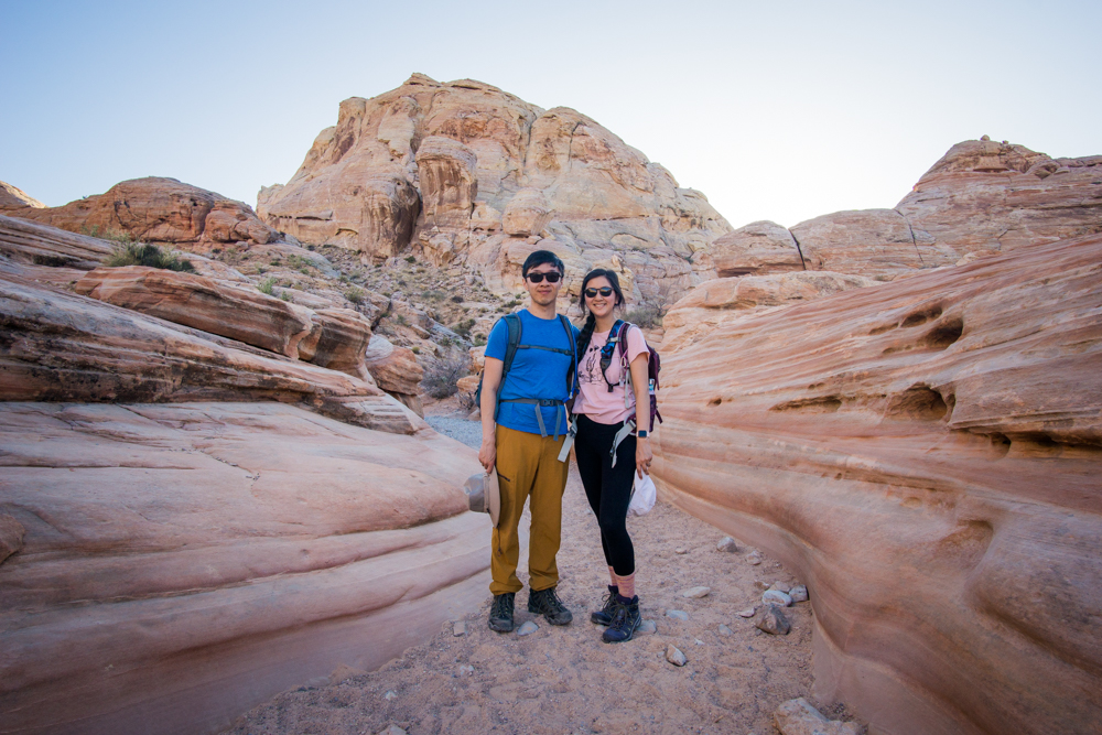 together on White Domes trail