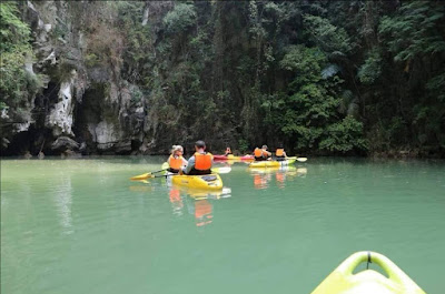 Take a refreshing dip in the lagoon of Ao Thueak