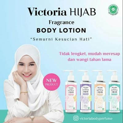 Victoria hijab fragrance body lotion halal