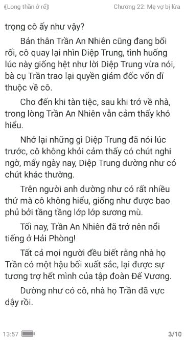 Long Thần Ở Rể - Chương 22