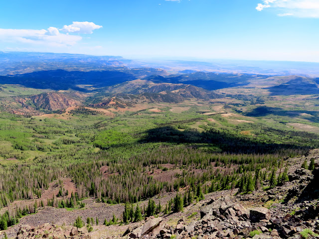 View northeast toward the Wasatch Plateau and the San Rafael Swell