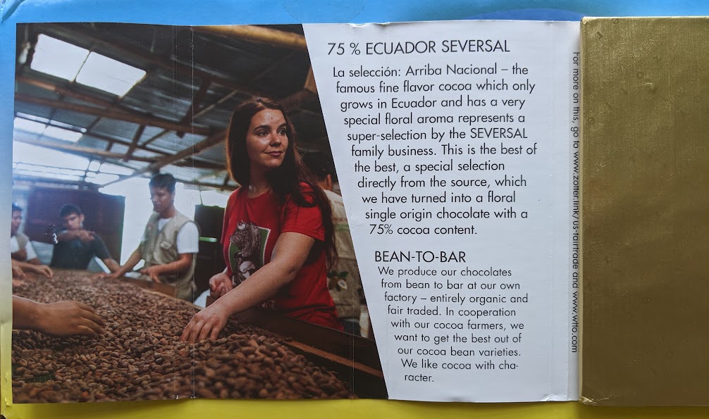 75% zotter ecuador seversal bar