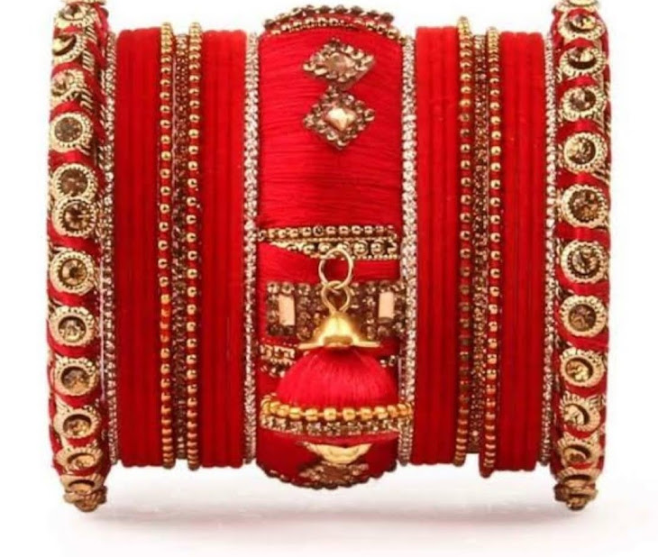 Handmade Bangles Red for Women