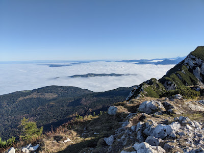 What a contrast, we are above the clouds