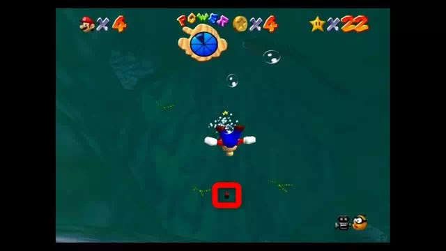 スーパーマリオ64 かいぞくのいりえ 赤コイン 3枚目