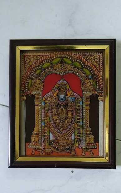 Handpainted Ayyappa God Tanjore Paintings for Decor