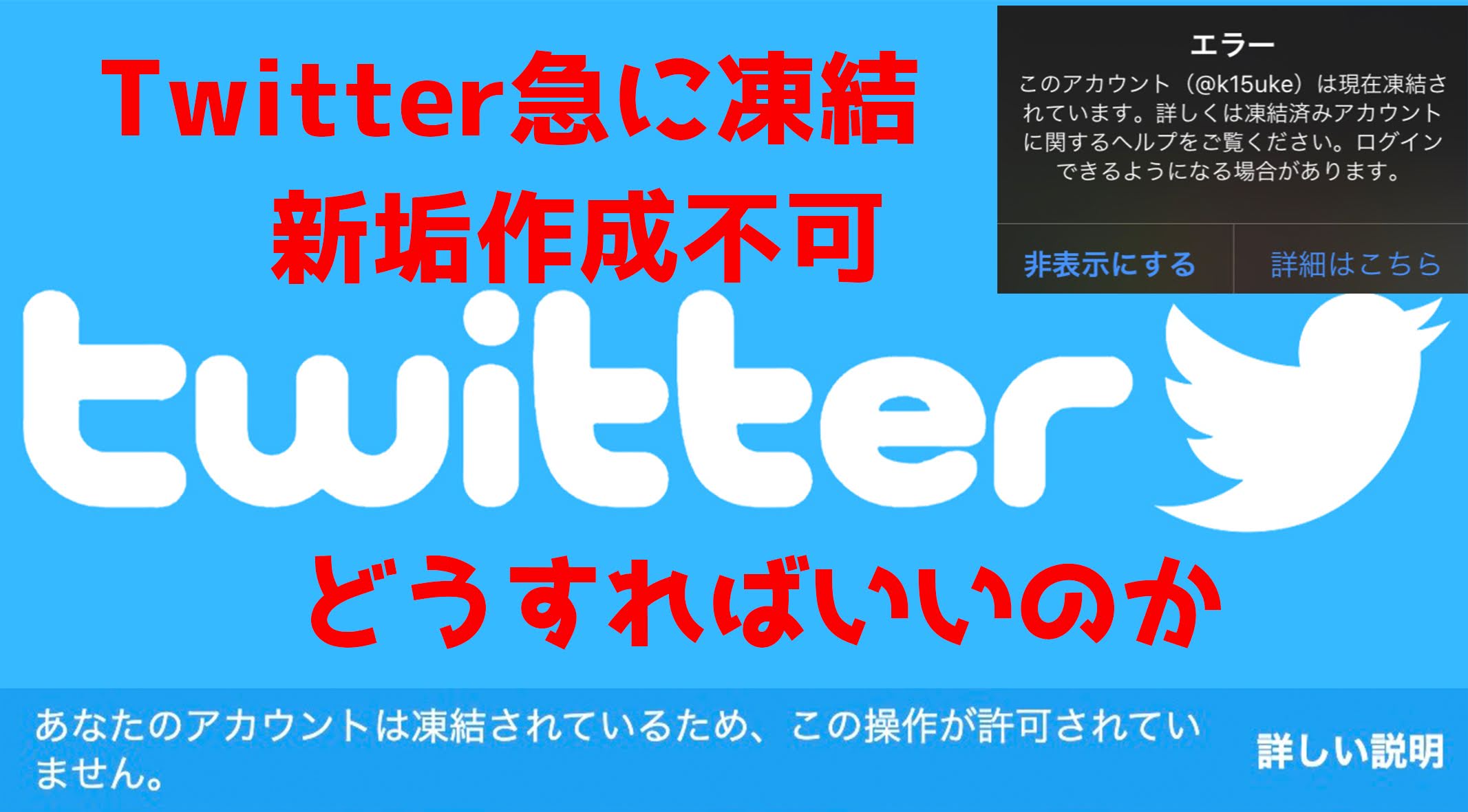 Twitter凍結に困る方必見 年10月最新版 Twitterが凍結ロックされた時の対処法と完全マニュアルと今までの経緯 底 剋 頂 Teikokutyo