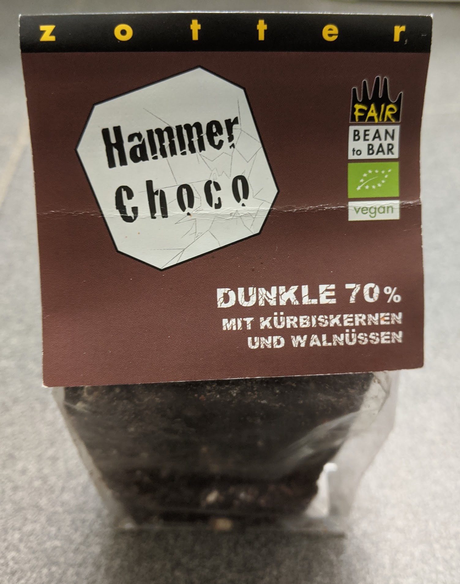 70% zotter hammer choco