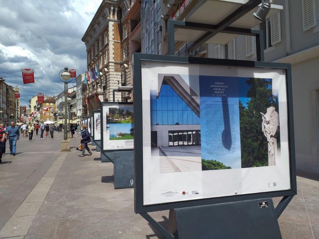 Rijeka Korzo photo exhibition of cemeteries