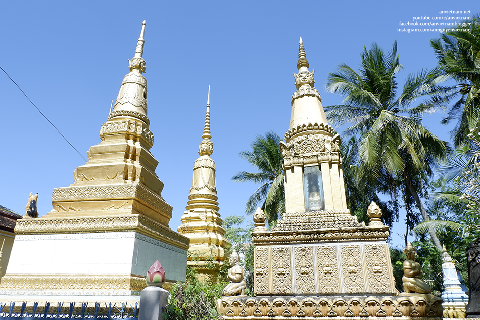 Chùa Xvay Ton (chùa Xà Tón) ở Tri Tôn, ngôi chùa Khmer xưa nhất An Giang