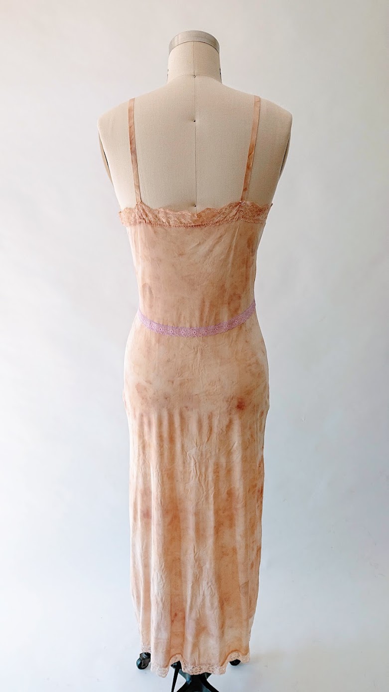 Naturally Dyed Night Gown - Refashion Project | Fafafoom Studio