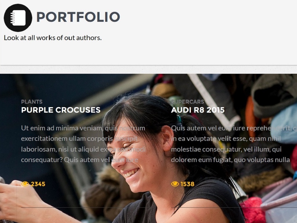 Modal Popup PORTFOLIO