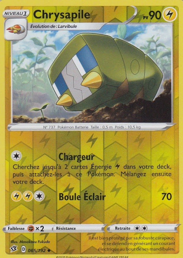 Chrysapile Reverse Eb02 Clash Rebels 065 192 Pokemon Card New Fr Ebay