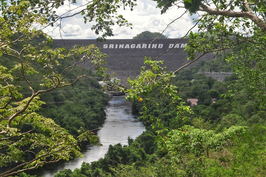 srinagarind dam view