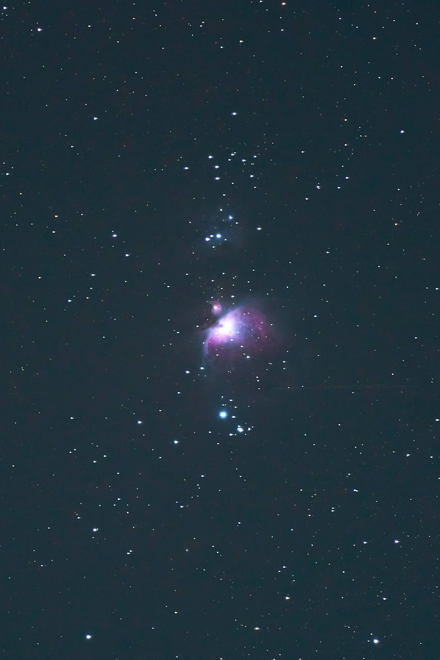 久しぶりに晴れたので「オリオン大星雲（M42）」を撮ってみました