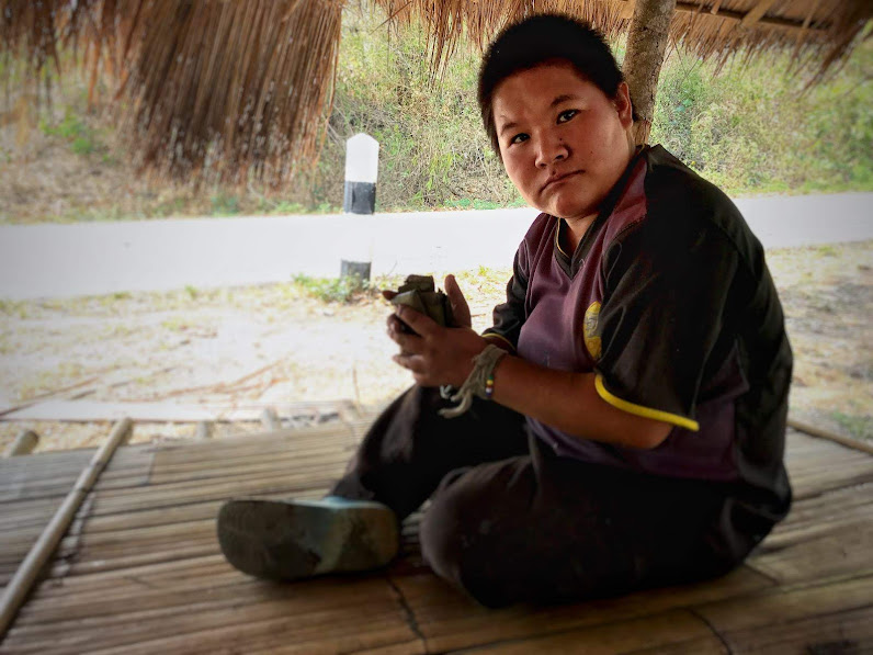 thai girl with down syndrom Ban Therd Thai village