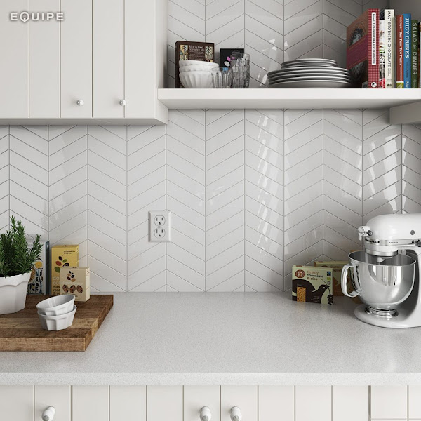 Chevron Wall White