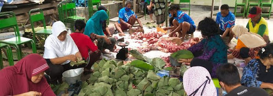 Penyembelihan hewan kurban di Ngawi jatim