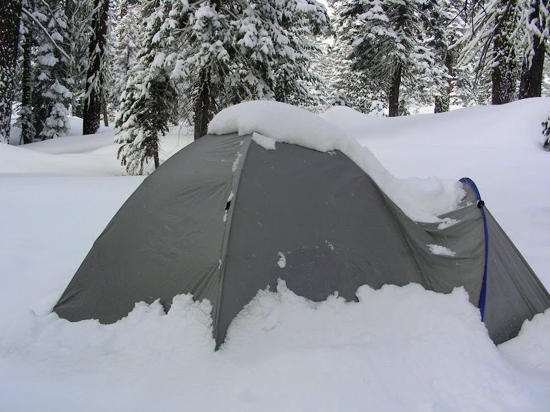 Our tent after the first night