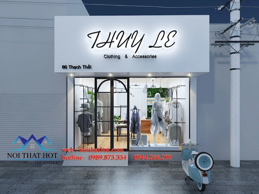 mặt tiền shop thời trang đẹp