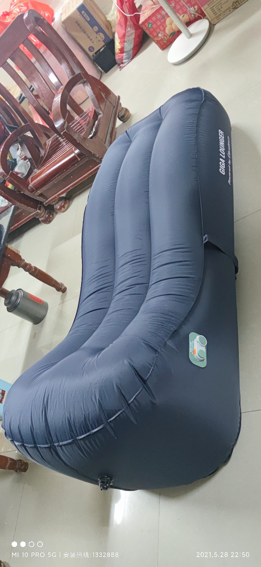 Giường thư giãn bơm hơi tự động MicroNovelty GIGA LOUNGER