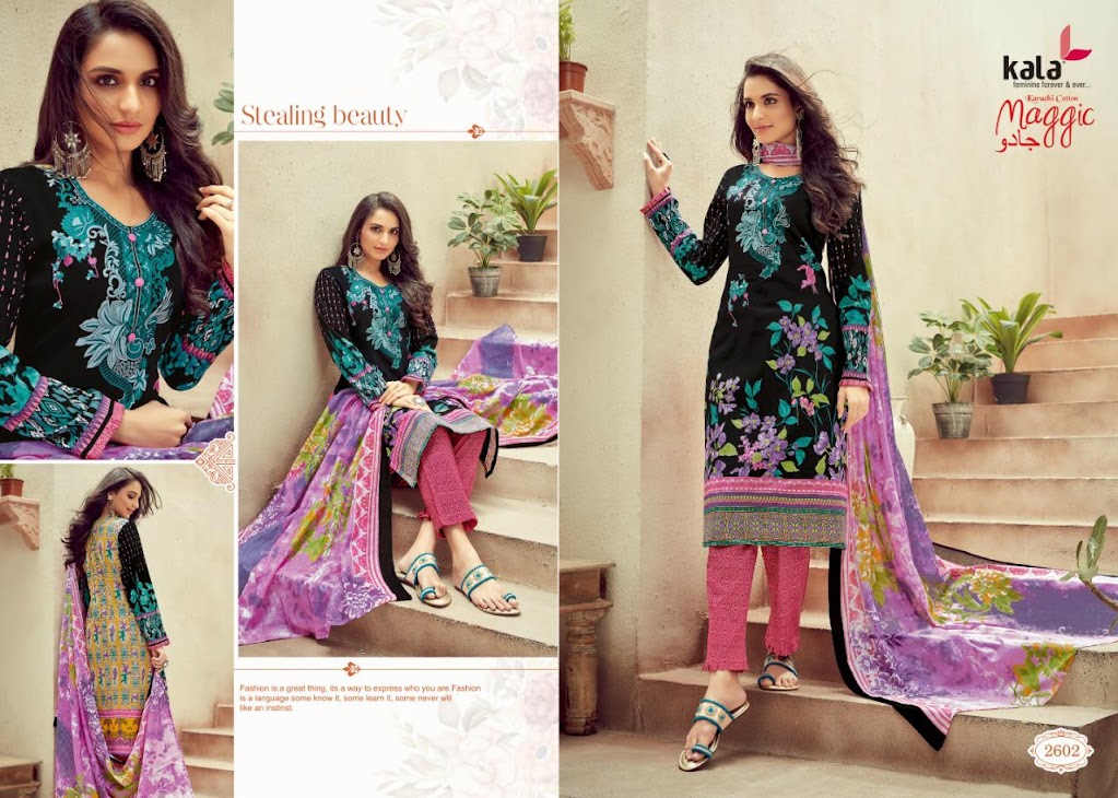 Shop Maggic Vol 12 Kala Karachi Salwar Kameez Catalog Manufa