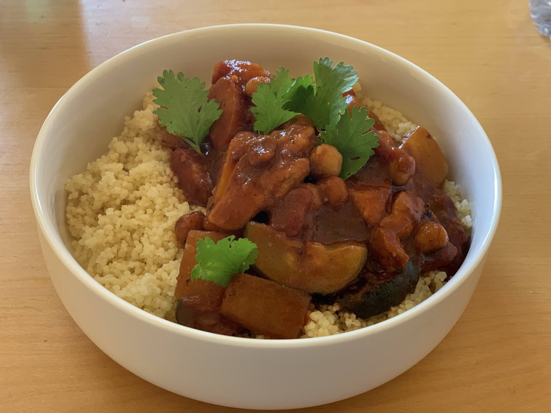 Couscous au poulet au aux six légumes, comme au Maroc