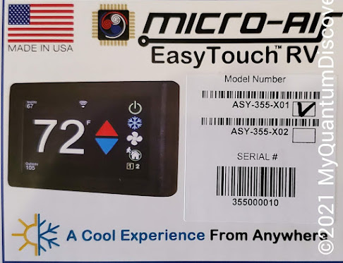 EasyTouch RV™ Thermostat Wall Plate