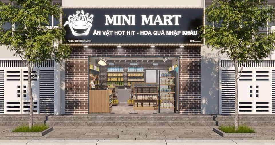 thiết kế shop tạp hóa nhập khẩu