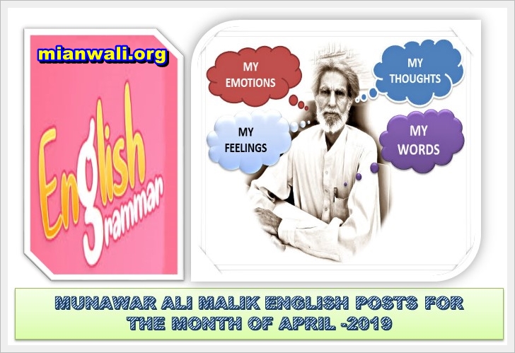 MY FEELINGS,MY EMOTIONS ,MY THOUGHTS AND MY WORDS  APRIL  2019