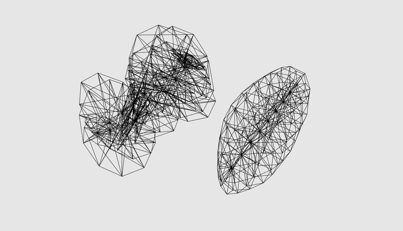 Unevolved (random) organism v.s. Evolved and more structurally fit organism