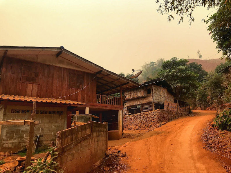 Remote village chiang rai province thailand