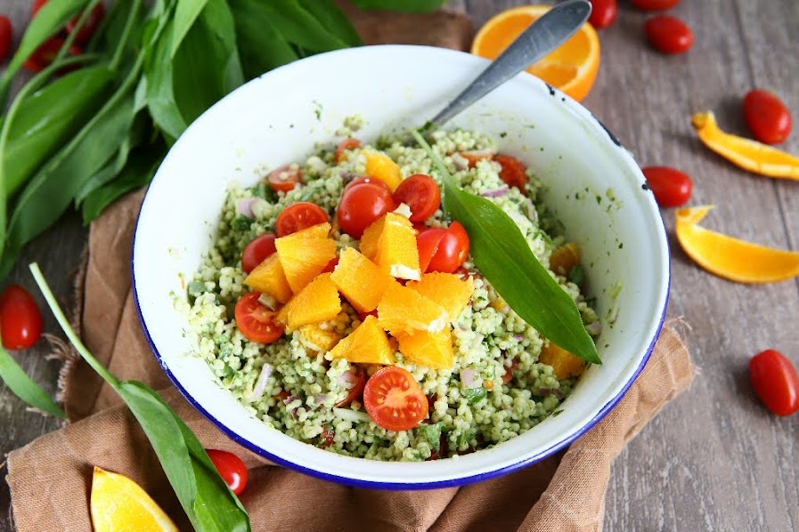 Pearl Barley Salad with Wild Garlic Pesto