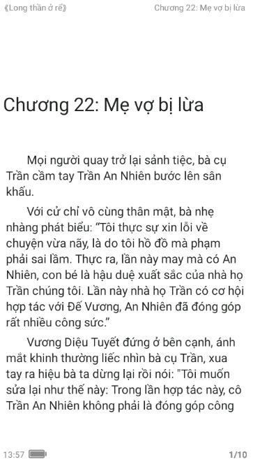 Long Thần Ở Rể - Chương 22