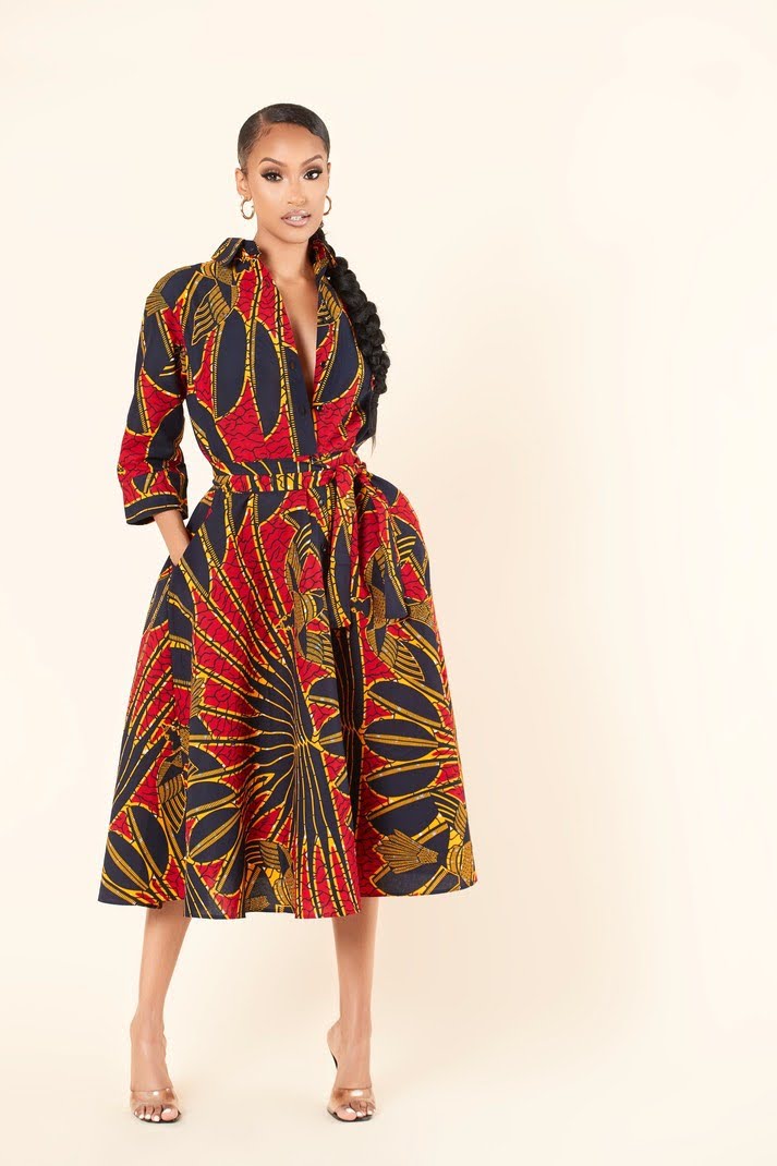 African print dress