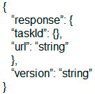Which output displays a JSON data representation? C