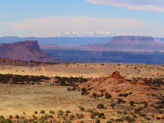 The Henry Mountains almost 70 miles distant