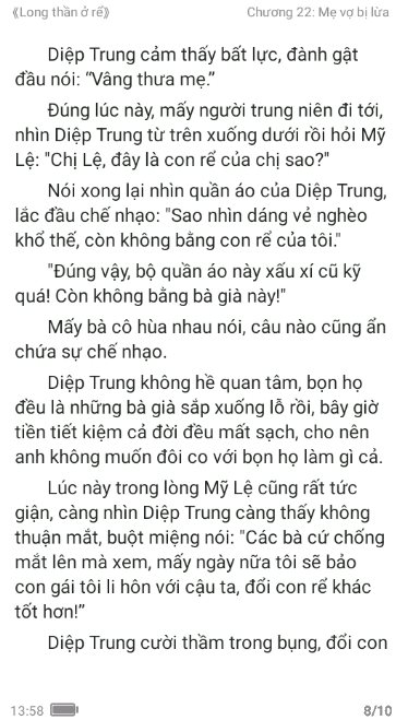 Long Thần Ở Rể - Chương 22