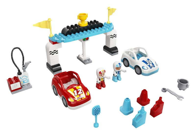 LEGO 10986 Duplo Casa Familiar con Ruedas y Coche de Juguete, Juego de  Aprendizaje para Mejorar Motricidad Fina, + de 2 Años