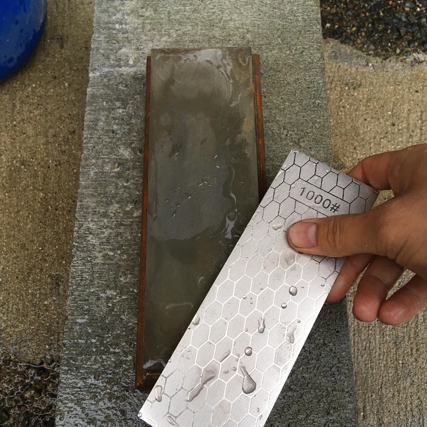 砥石の面出し